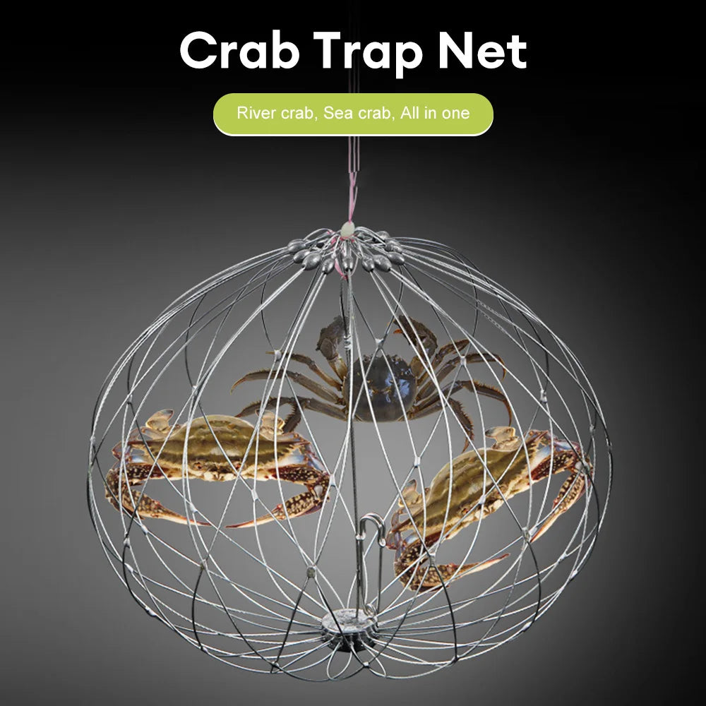 Automatic Shrimp and Crab Trap – Durable Stainless Steel Catcher for Shrimp