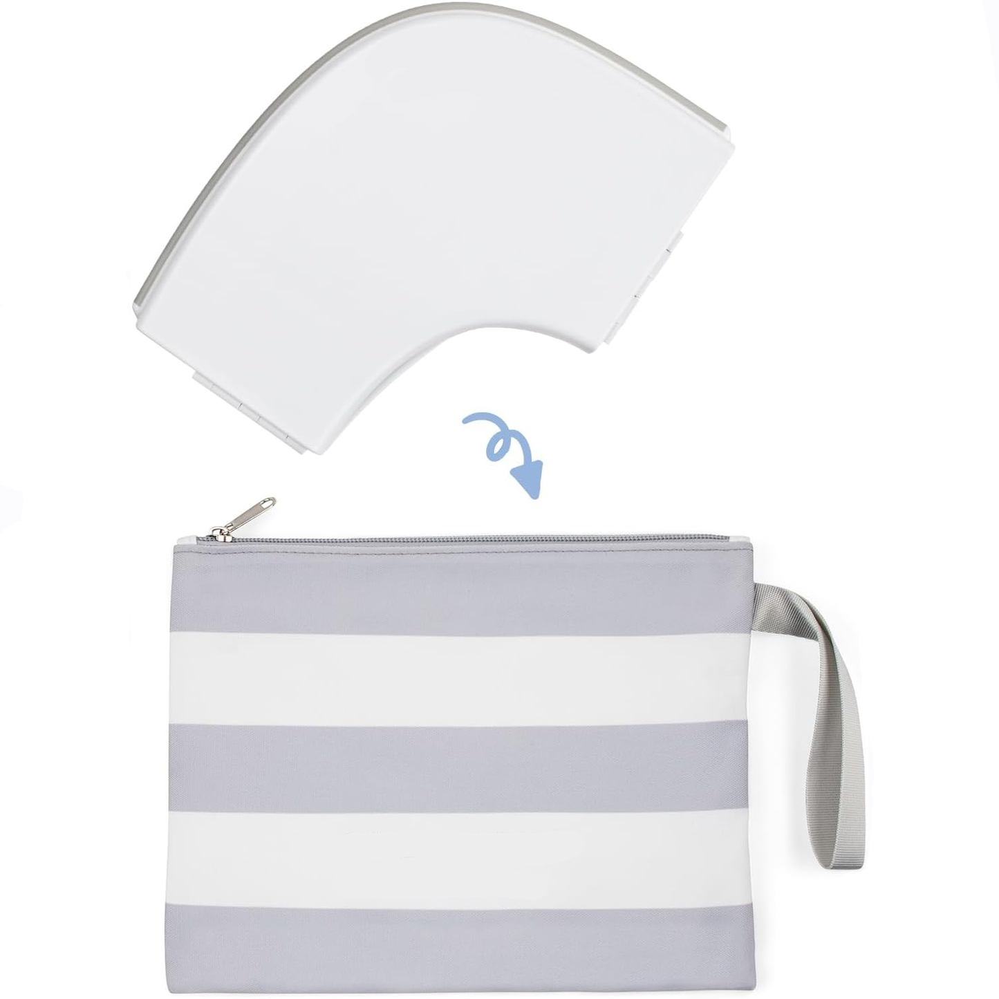 Travel Potty Seat – Ultra-Compact, Non-Slip, Easy-Clean, Foldable with Carry Bag