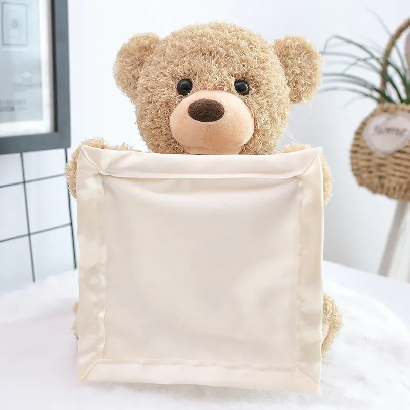 Talking Plush Hide-and-Seek Toy for Kids – Bear | Interactive Sound + Surprise Egg | Fun & Educational Gift