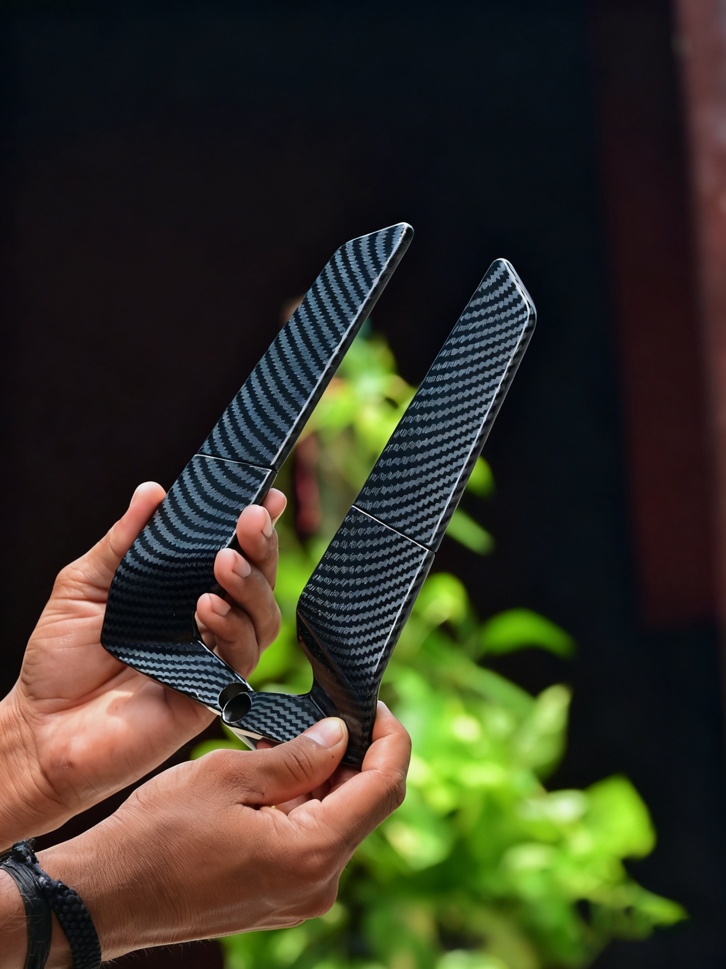 Universal Aerodynamic Carbon Fiber Textured Rearview Mirrors