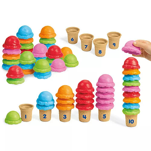 Counting Ice Cream Cones – Fun Hands-On Math Learning Toy