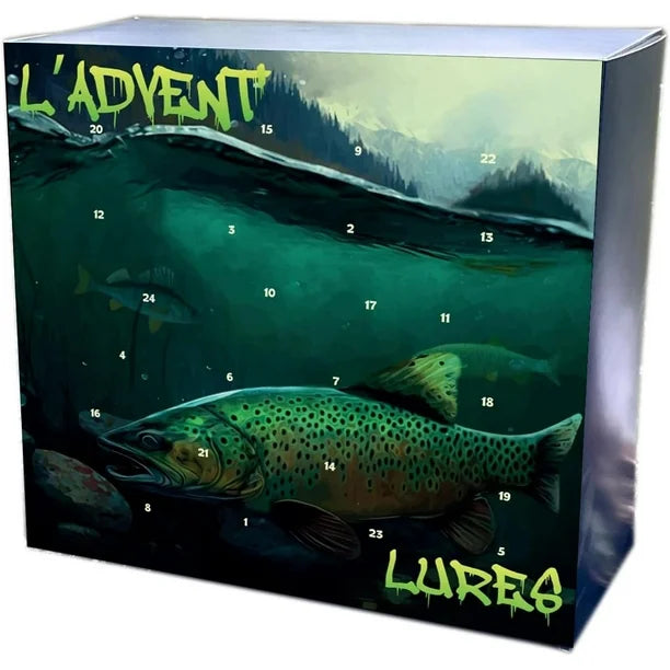 Fishing Advent Calendar – Lure Gift Set for Christmas, Perfect Holiday Gift for Anglers