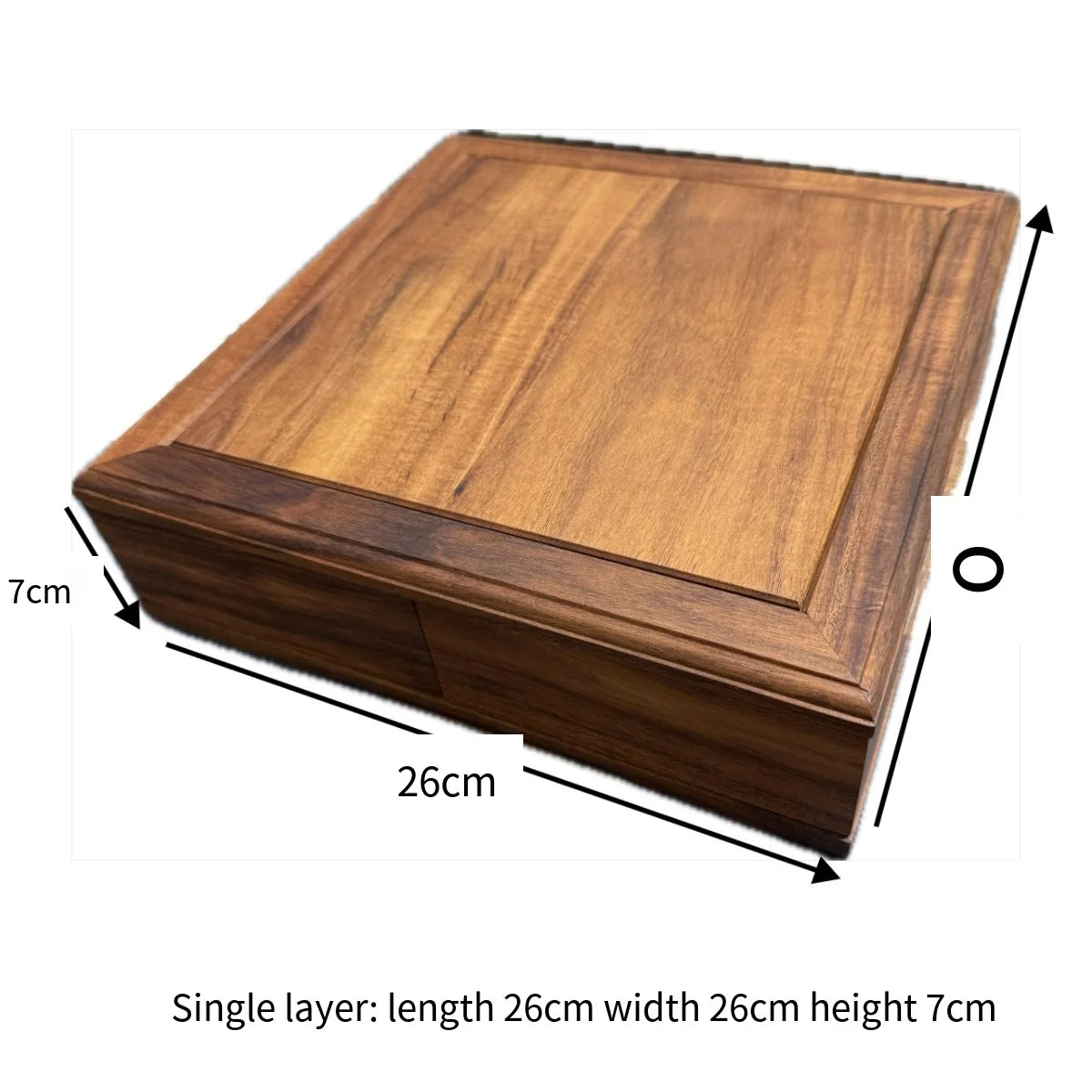 Rotating Wooden Snack Tray – Double-Layer 8-Compartment Storage Box for Candy, Nuts