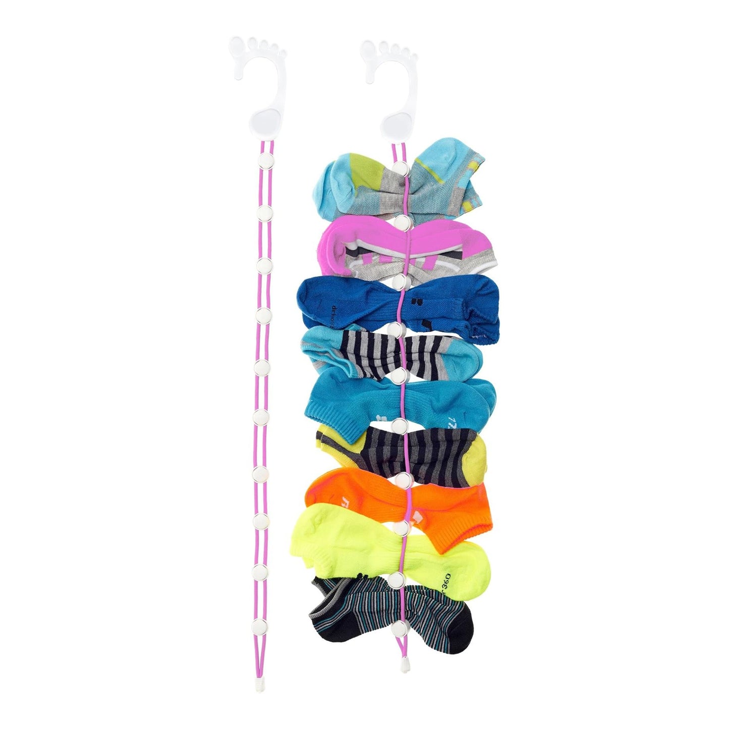 Socks Laundry Organizer – 2 Pack Sock Holder for Washing, Drying & Storage