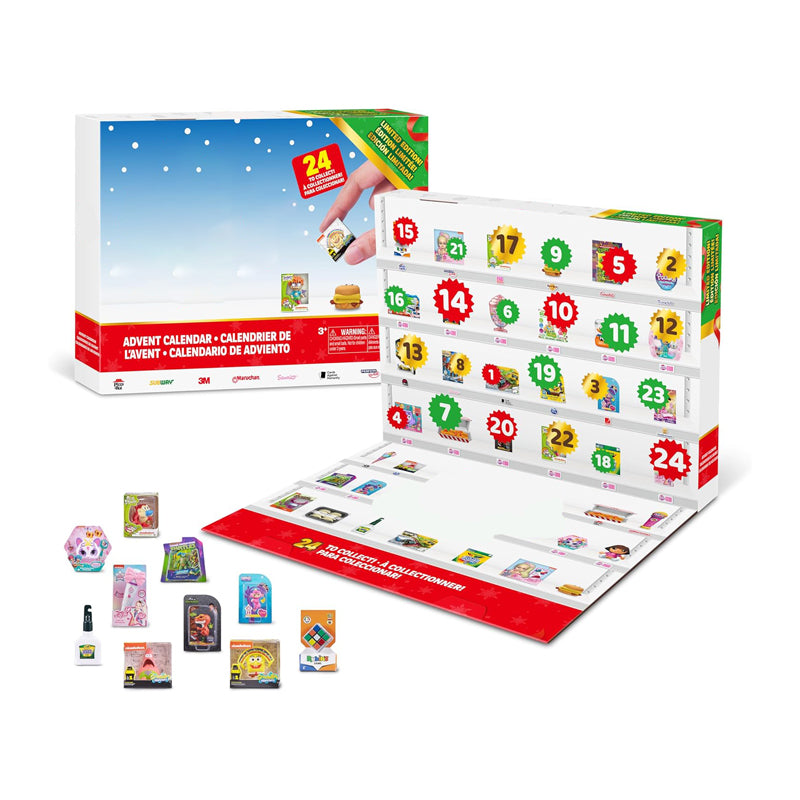 24 Days Christmas Advent Calendar – Mini Figurine Toy Set | Fun Holiday Gift for Kids Ages 3+