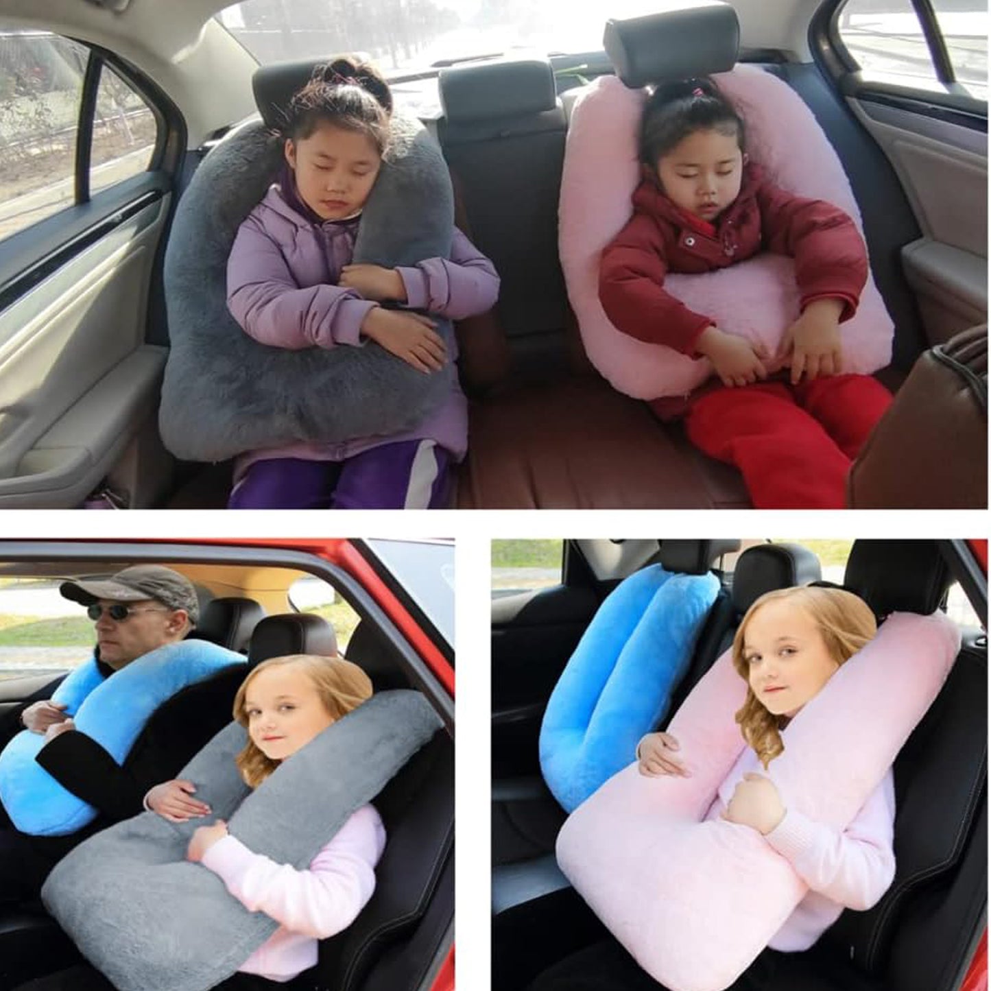 Travel Pillow for Car Back Seat – Comfortable Neck Cushion for Kids & Adult