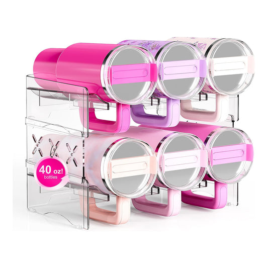 Water Bottle Organizer,Pantry & Cabinet Storage Rack