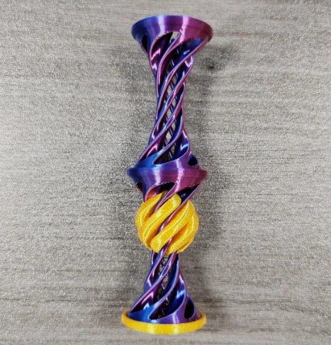 3D Printed Spiral Stress Relief Toy | Ejectable Decompression Toy for Focus & Fun