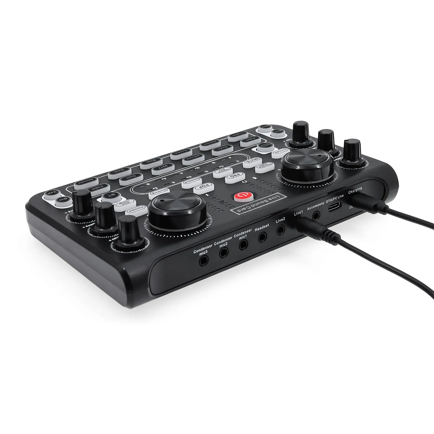 Studio Audio Mixer – 4-Channel Mixing Console for Live Sound, Recording & Karaoke