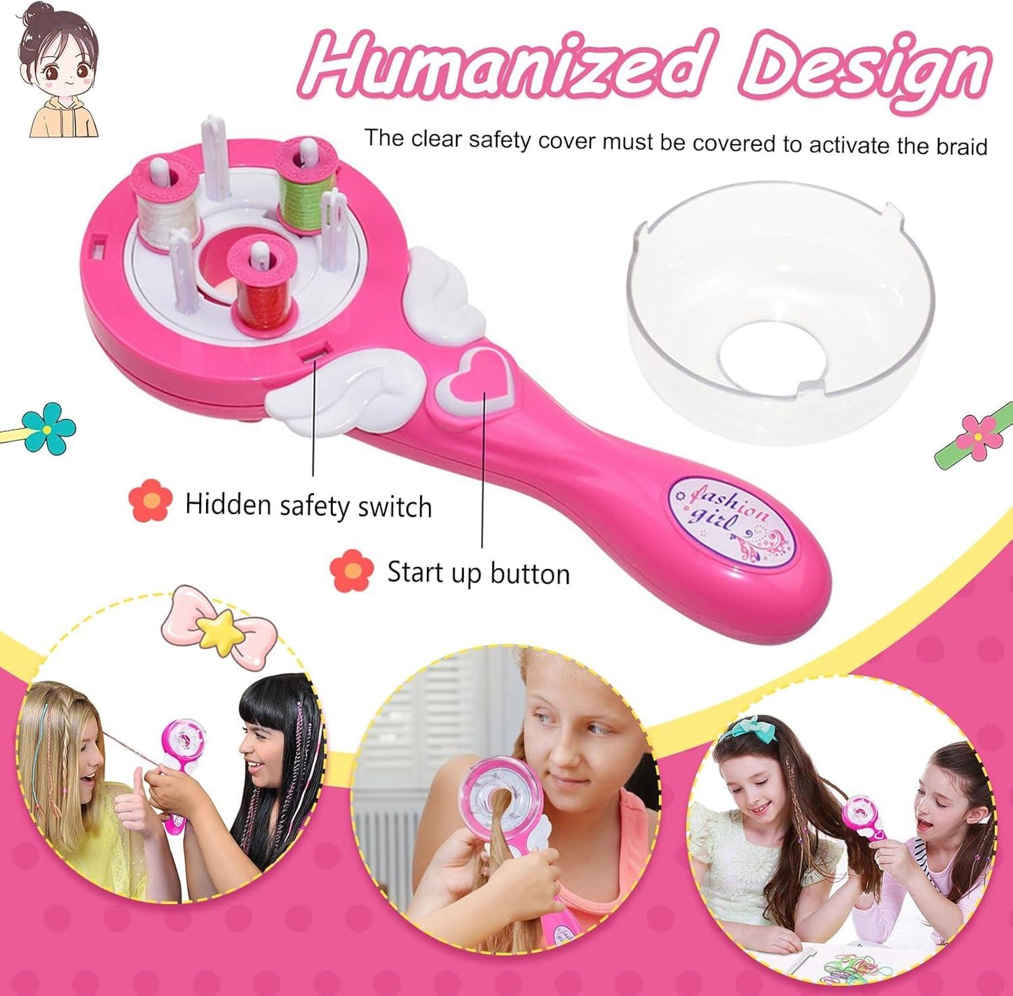 Automatic Hair Braider – Kids’ Electric Hair Braiding Machine | DIY Hair Styling Tool Set