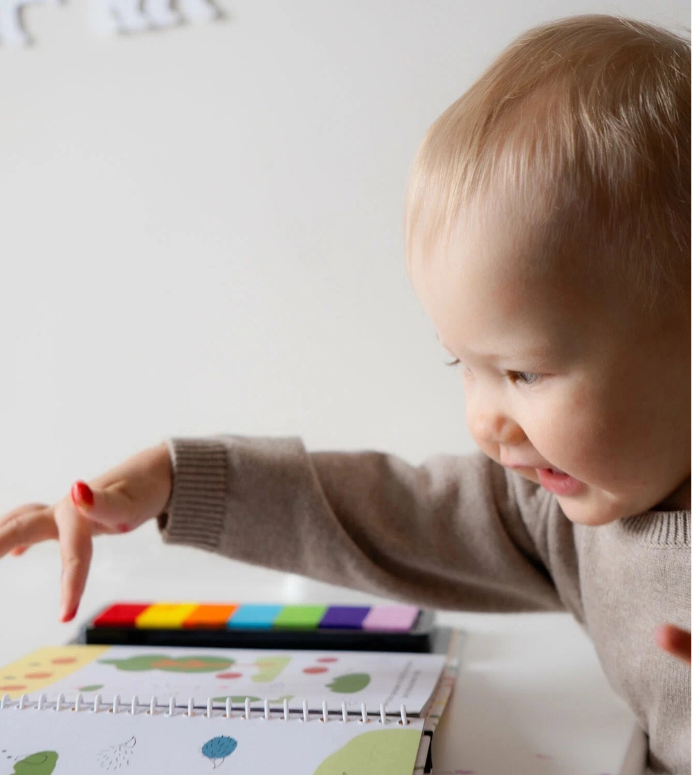 Fingerprint Doodle Coloring Book