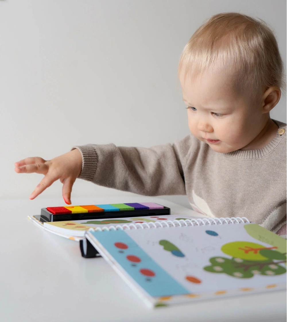 Fingerprint Doodle Coloring Book