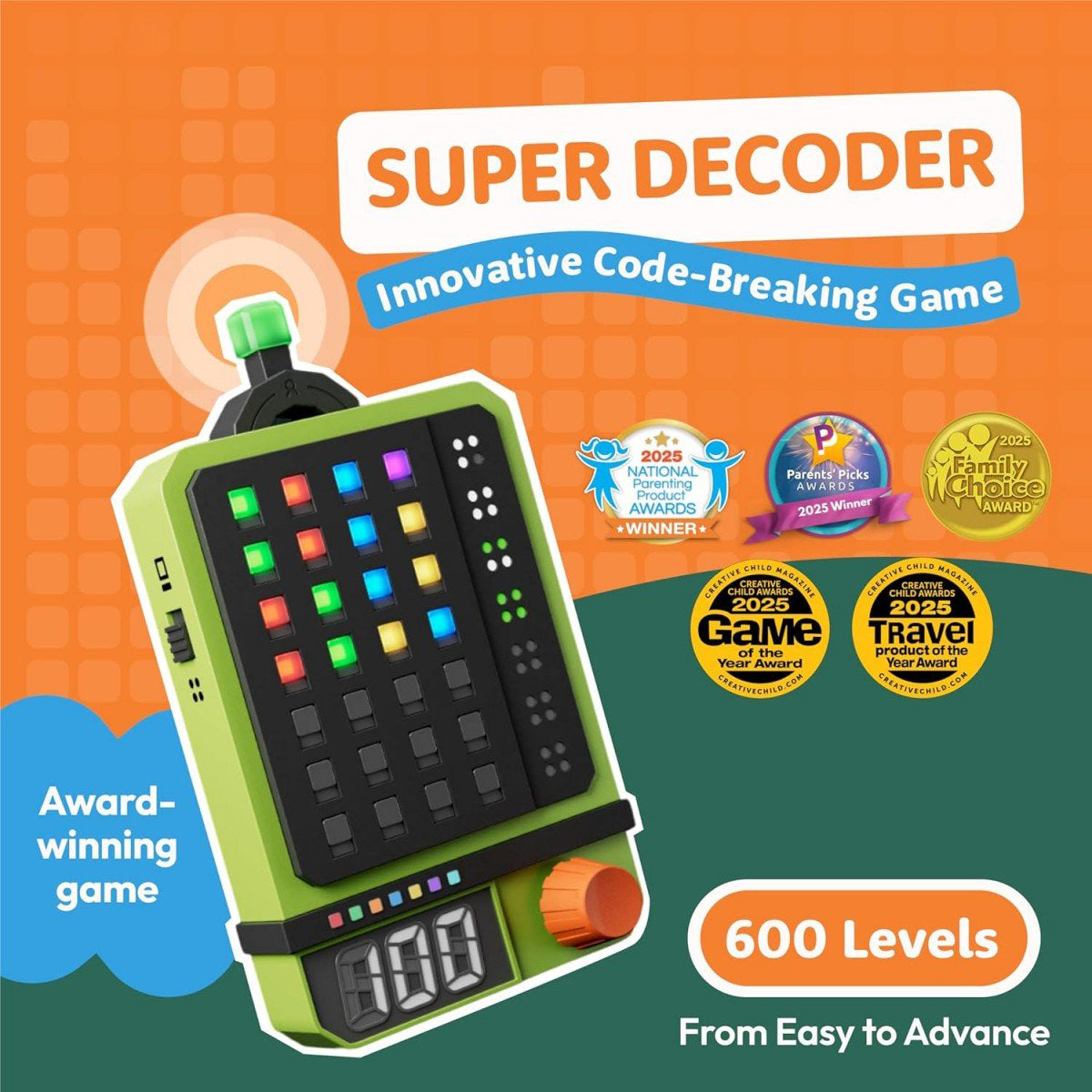 Super Decoder – Code Breaking Game | 600+ Levels | Single & Two-Player Modes
