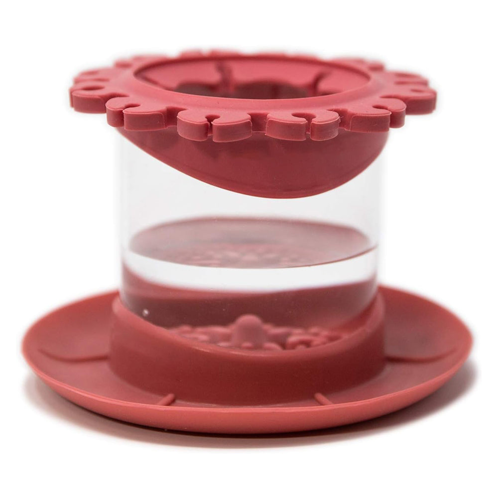 Paint Brush Cleaner Cup – Anti-Spill Rinse Cup with Brush Holder, Rubber Scraper & Drip Tray