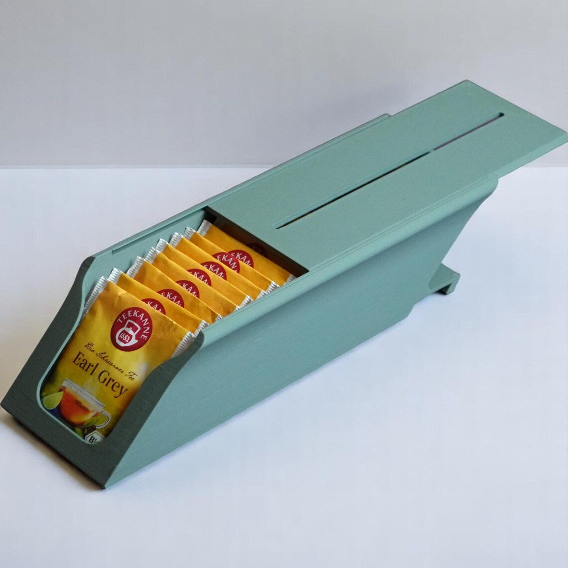Modular Tea Bag Dispenser – 3D Printed Wall &amp; Counter Organizer for 20 Tea Bags Per Module