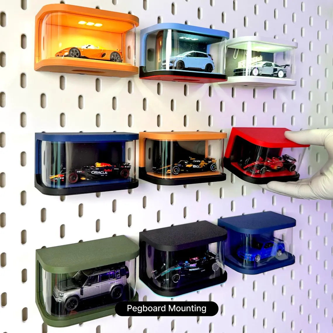 1/43 Scale Model Display Case – Compatible with Ferrari Replica Miniature Cars