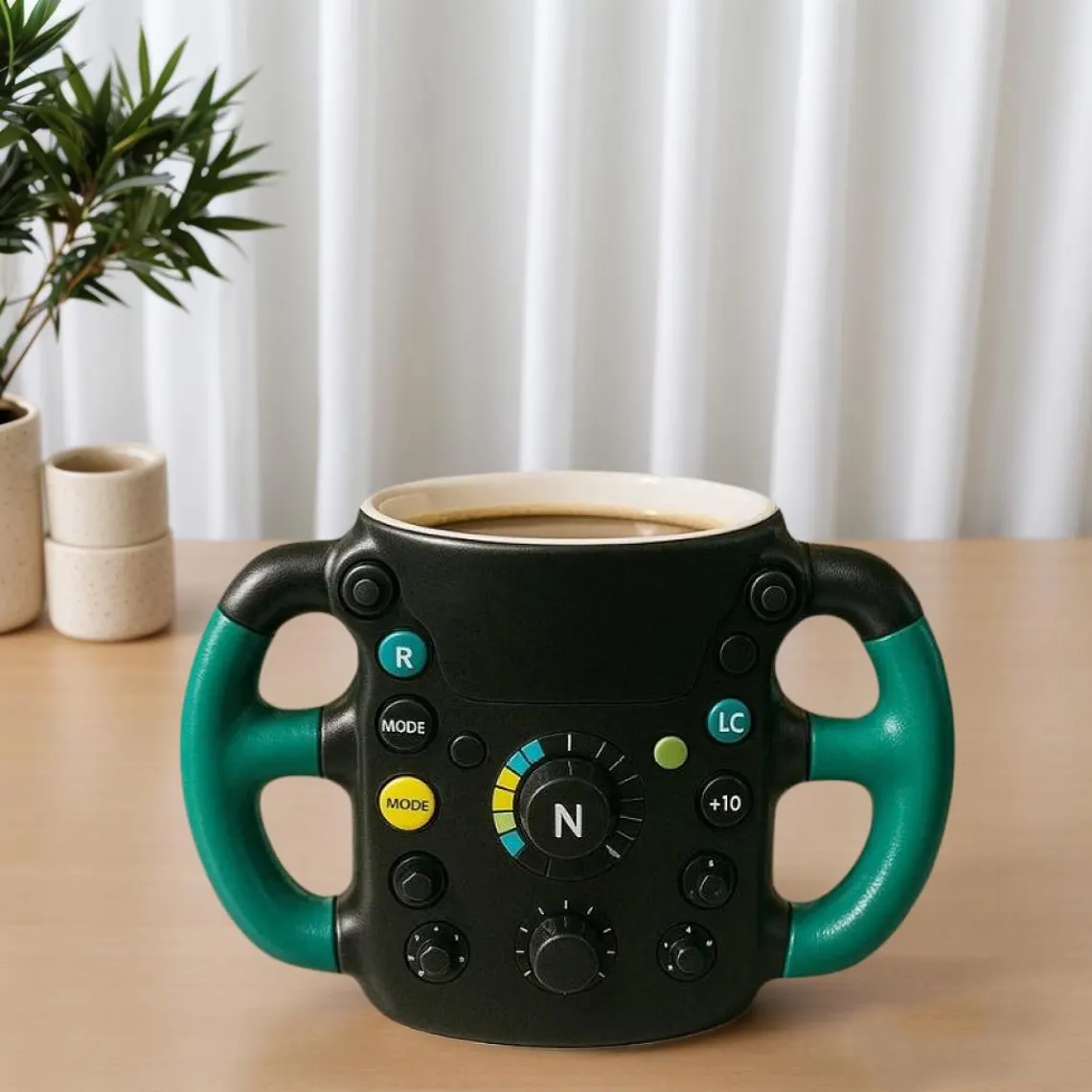 F1 Steering Wheel Mug – Start Your Day with Racing Passion
