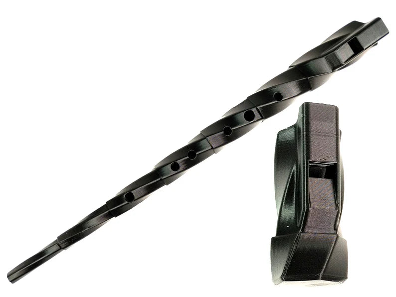 Unique 3D Printed Telescopic Spiral Humming Flute – D Major Pocket Wind Instrument