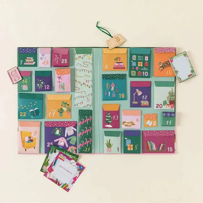 Book Lover’s Advent Calendar – 25 Unique Book Gifts | Christmas Countdown Surprise Set