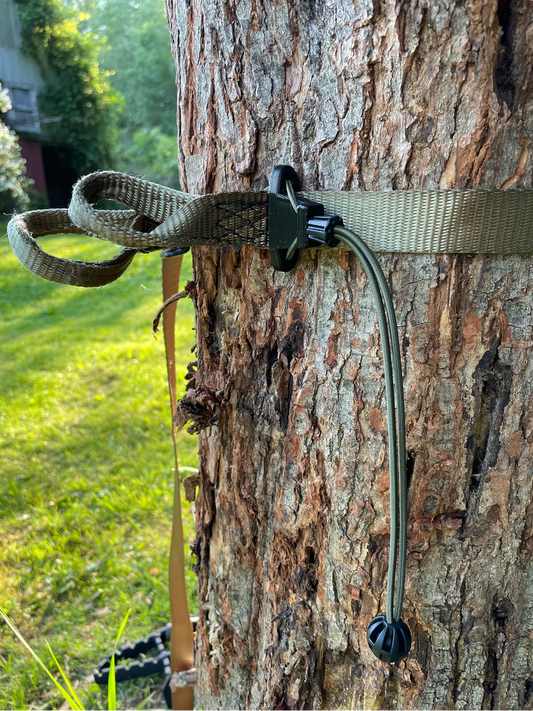 Strap Stager – Easy Tree Stand &amp; Saddle Platform Hanging Tool
