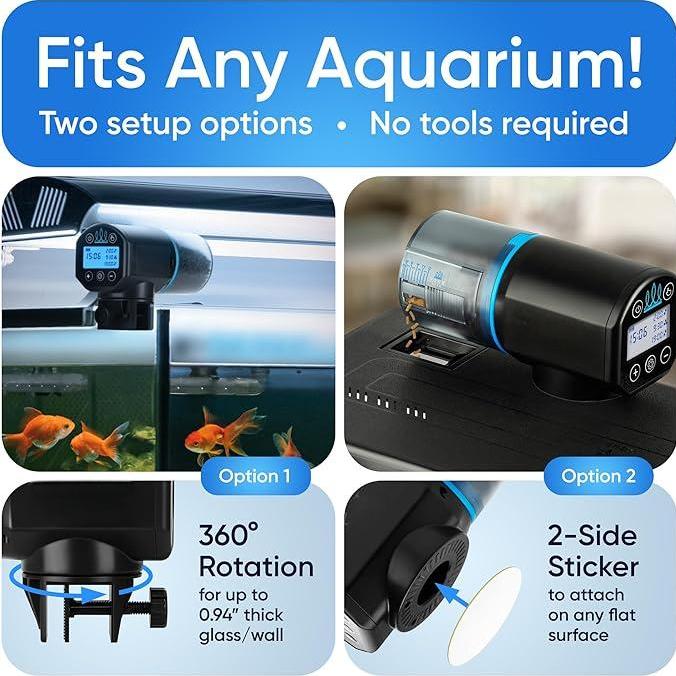 Automatic Fish Feeder – 2025 Smart Feeder with Timer for Aquariums & Ponds