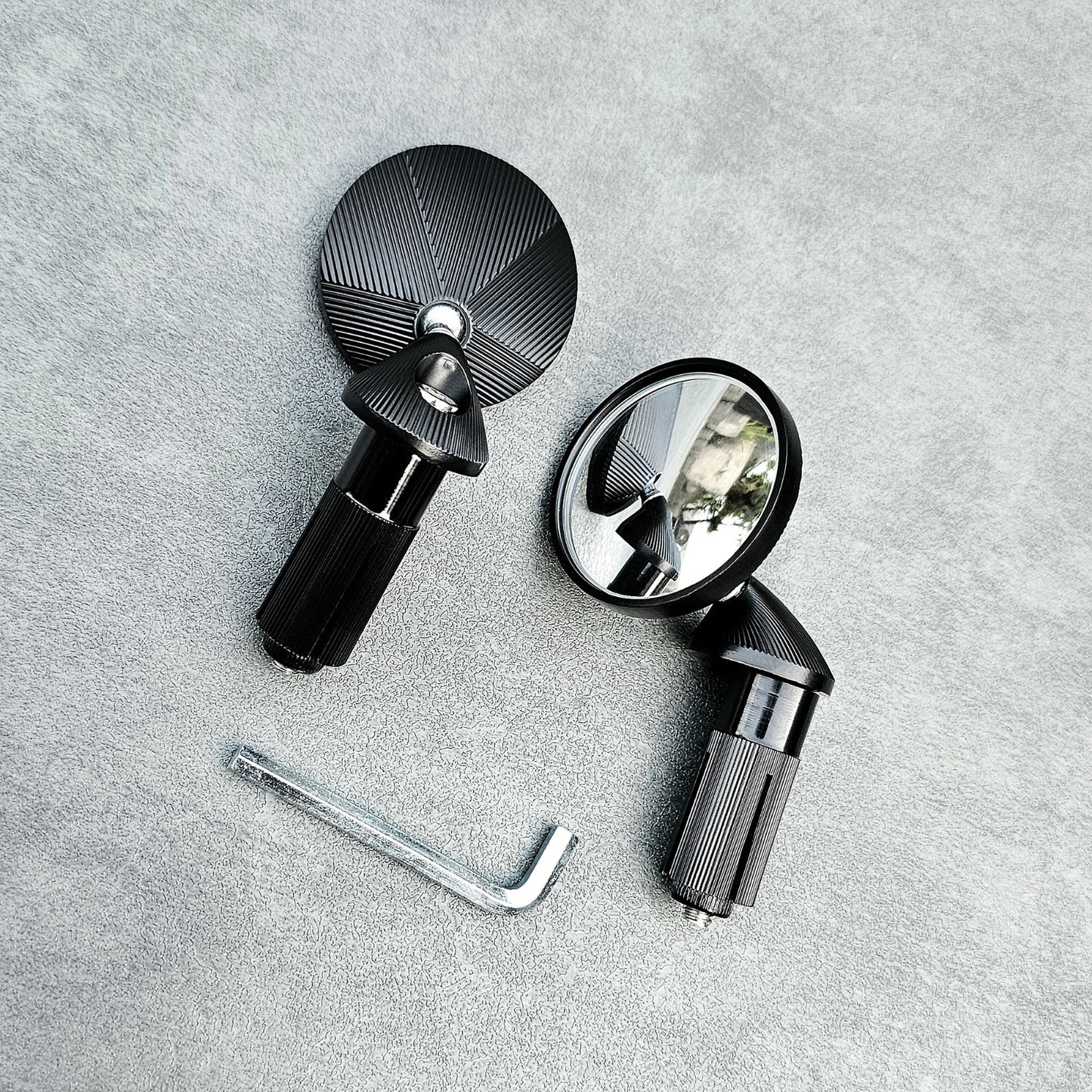 Mini Rearview Mirror – Stylish CNC Aluminum Motorcycle Mirrors