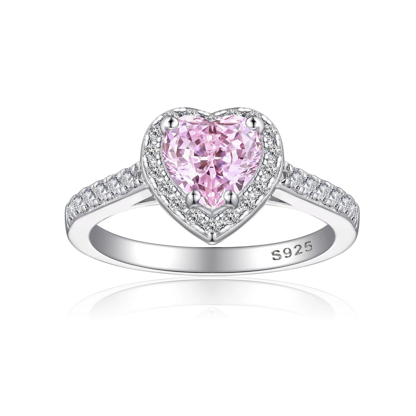 Round Pink Eternal Rose Jewelry Box – With Heart-Shaped Promise Ring