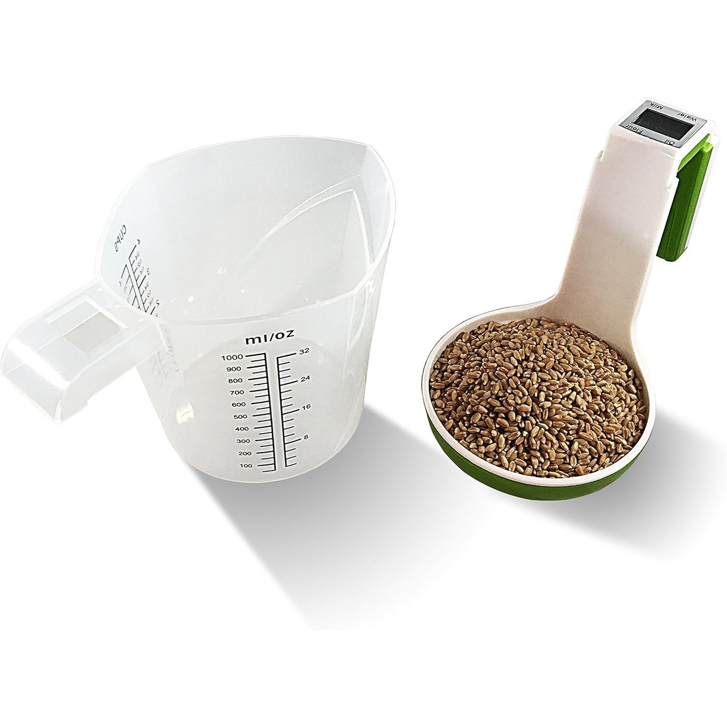 Digital Kitchen Food Scale & Measuring Cup – Adjustable, Detachable, 1L Capacity