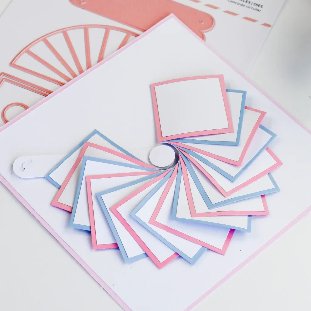 Round Waterfall Craft Dies – Steel Cutting Mold Set for Paper and Card Projects