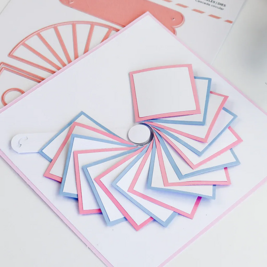 Round Waterfall Craft Dies – Steel Cutting Mold Set for Paper and Card Projects