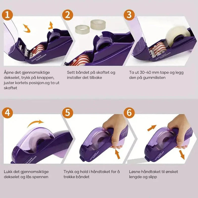 Automatic Tape Dispenser – One-Hand Operation, Safe & Portable