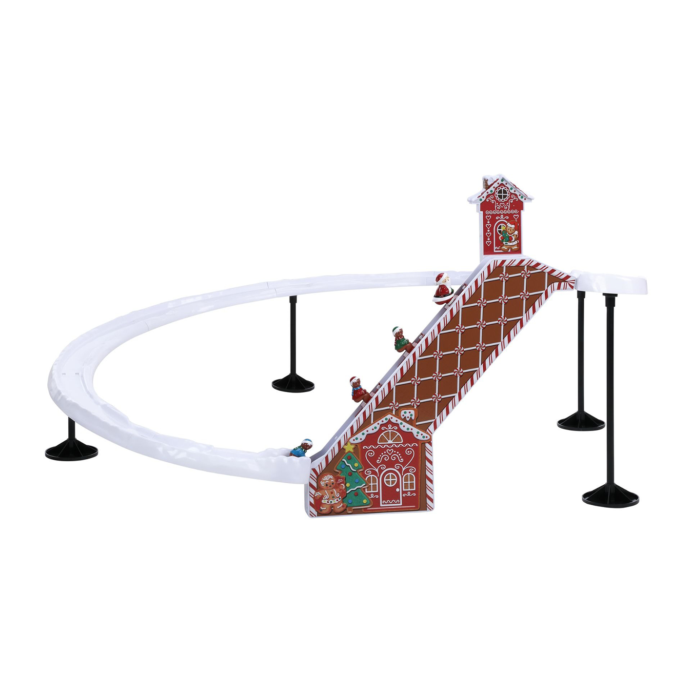Animated Christmas Display – 47-Inch Musical Holiday Decoration with Moving Figures