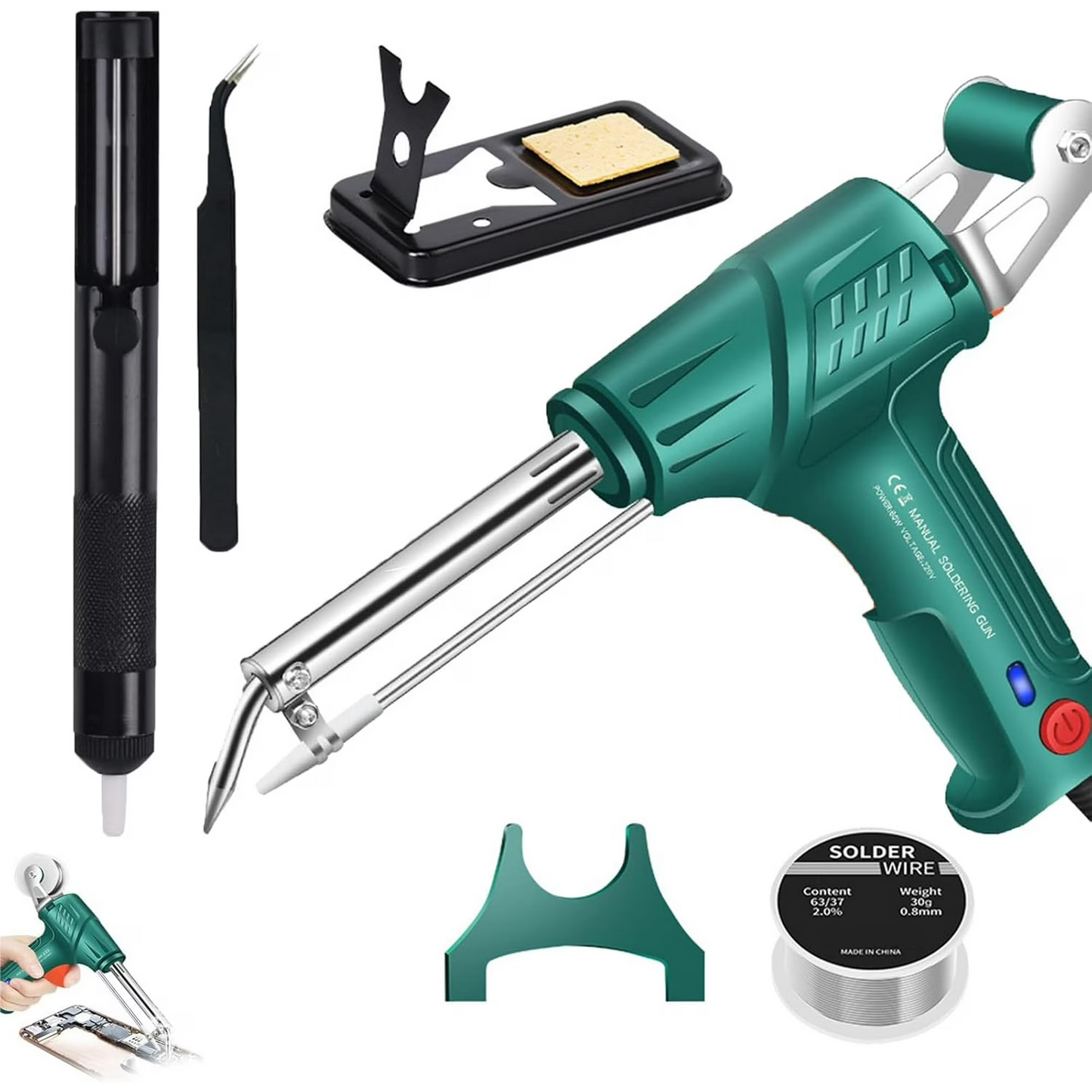 Portable Internal-Heating Laser Welding Tool – 3-in-1 Multifunctional Soldering Gun Set for Metal