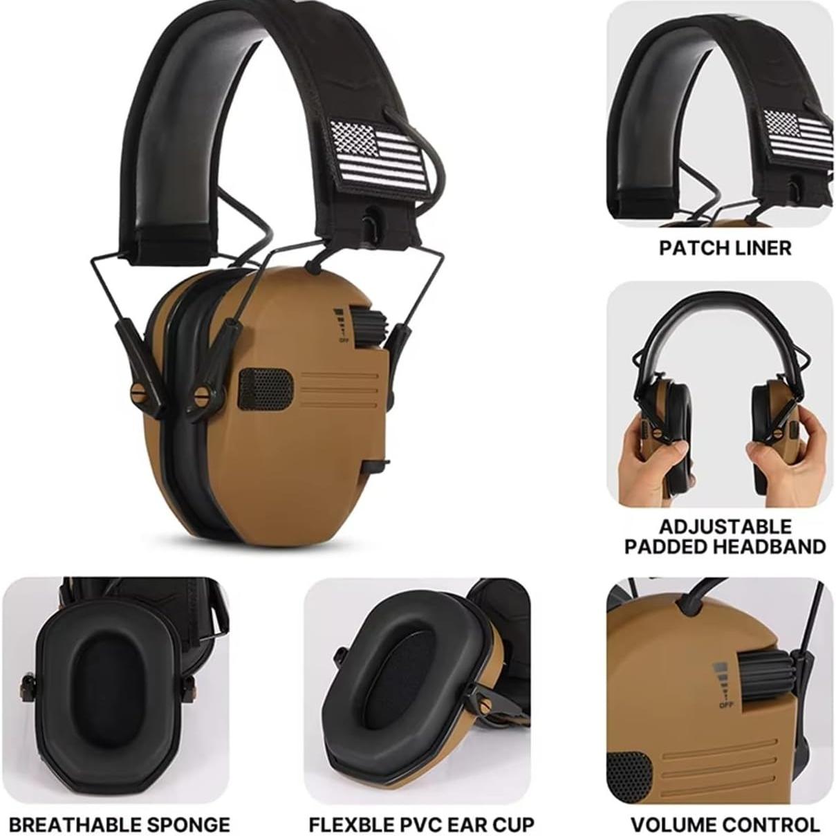 Electronic Shooting Earmuffs – Noise Reduction, Bluetooth Ready, and Comfortable Slim Design