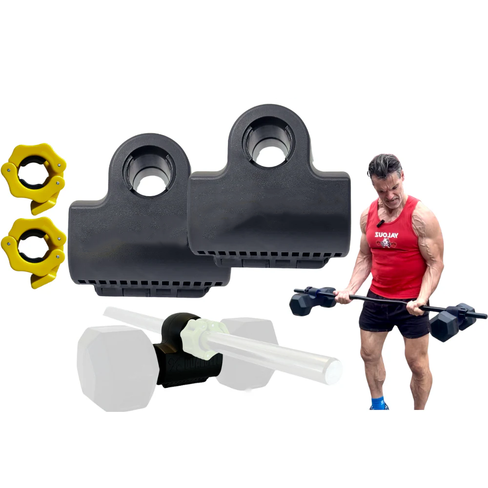 Dual Dumbbell Connector Set with Weight Clips – Transform Your Dumbbells into a Barbell