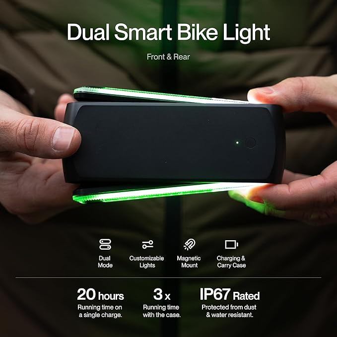 Smart Wireless LED Bike Lights – Front, Rear, Turn & Brake Compatible with App Control