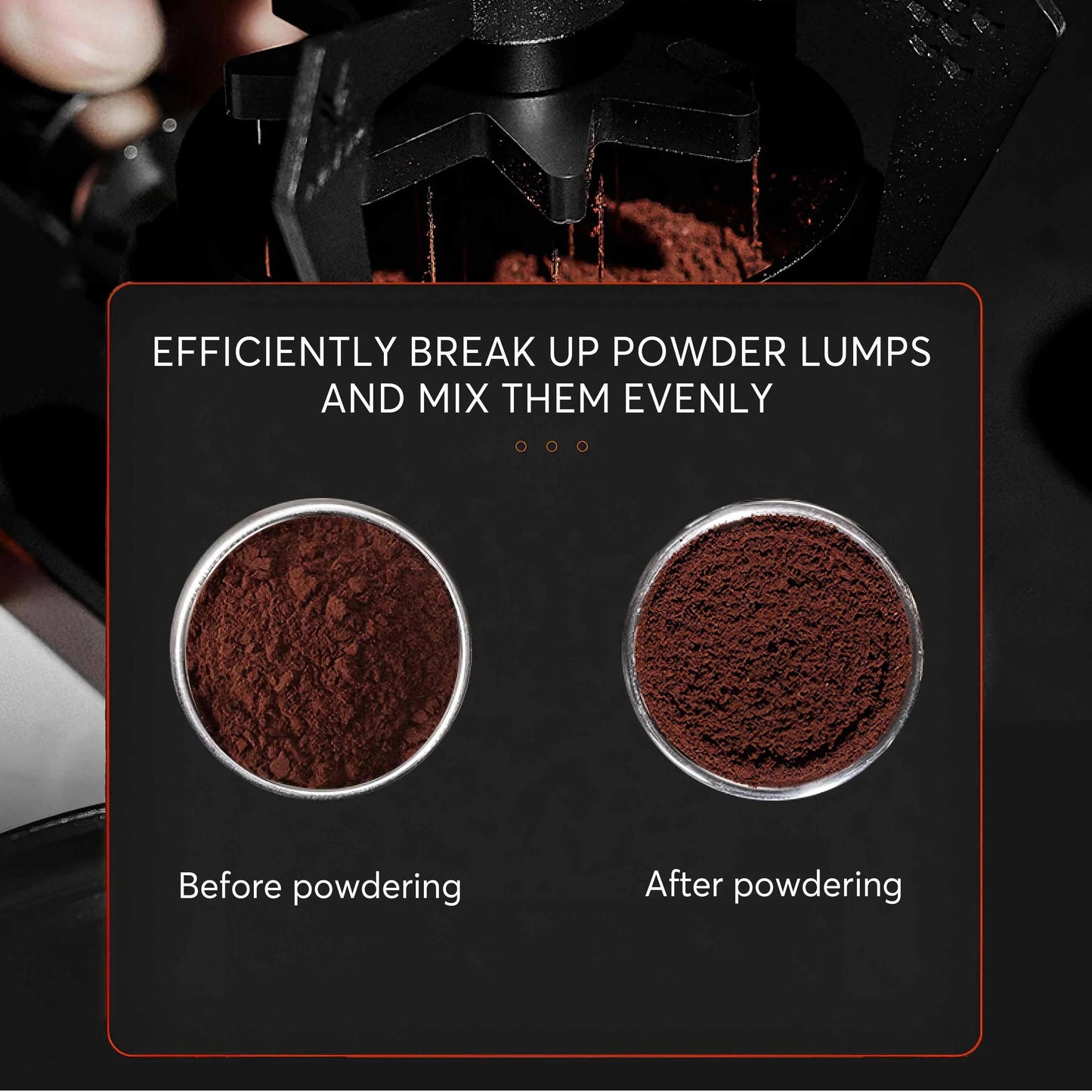 Gear Rotation WDT Tool – Espresso Distribution & Dosing Funnel 2-in-1