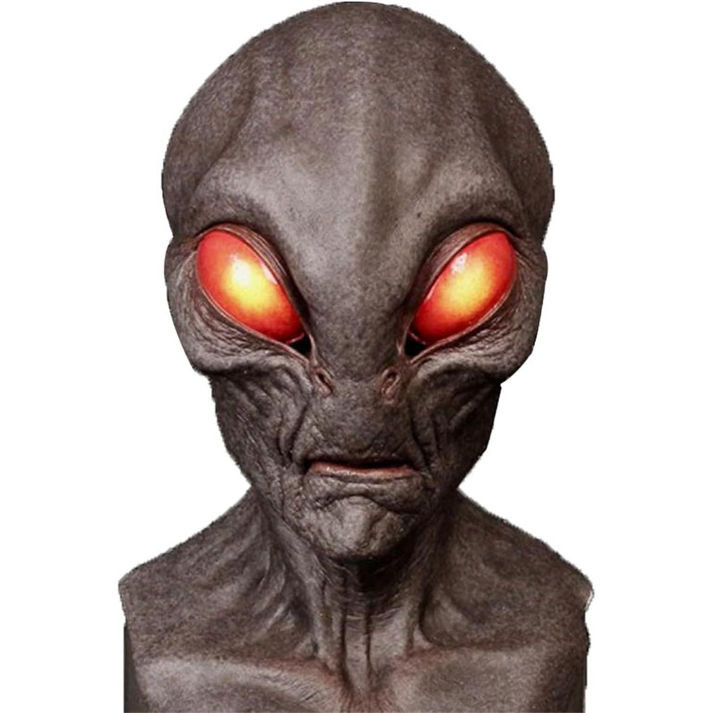 Alien Latex Mask – Realistic Full Head Funny Halloween Costume Accessory