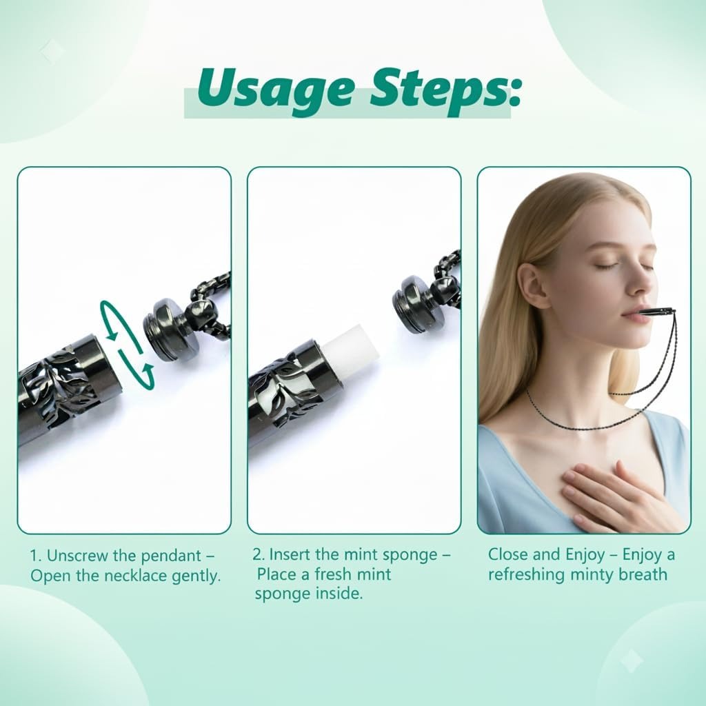 Quit Smoking Necklace – Breathing Aid & Stress Relief Pendant