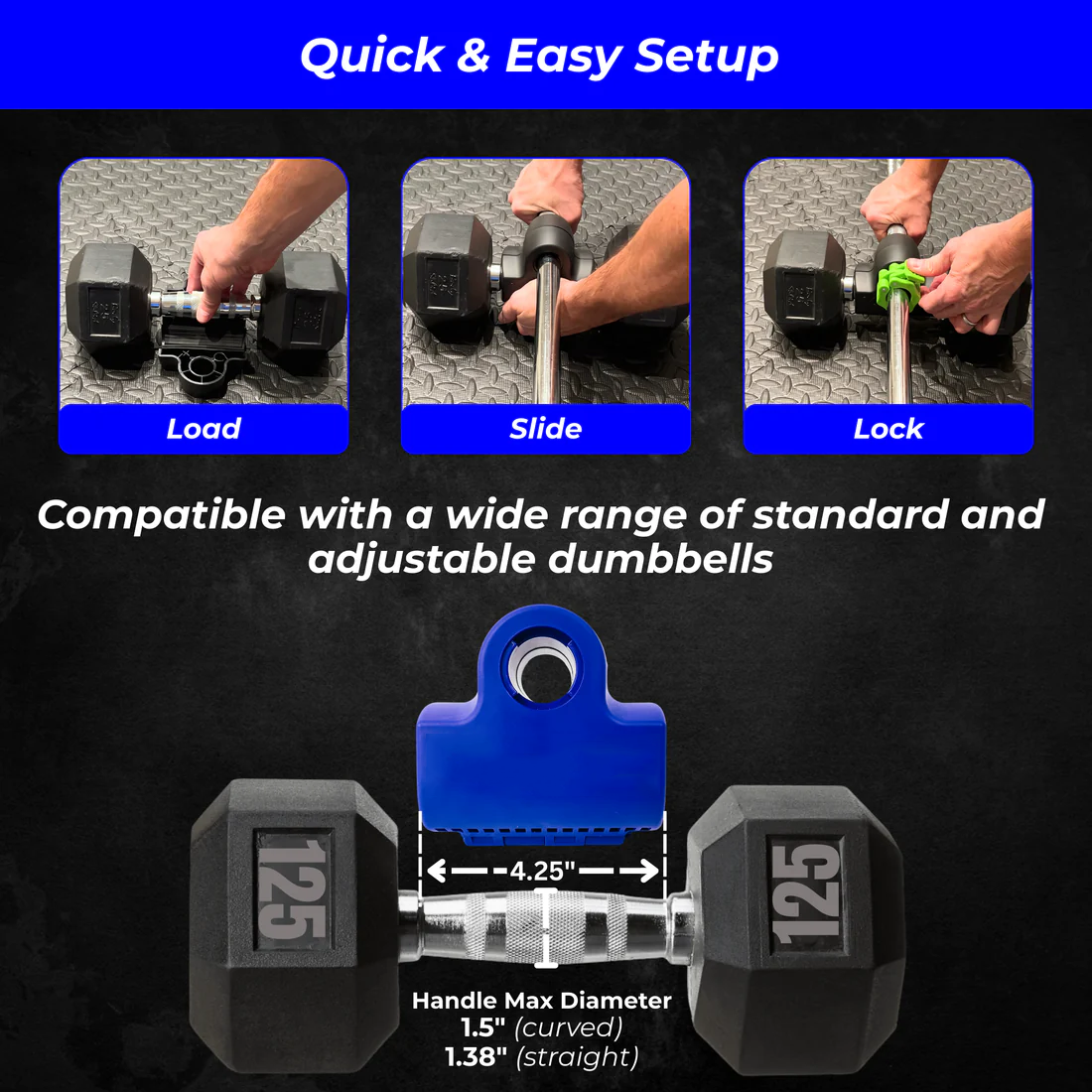 Dual Dumbbell Connector Set with Weight Clips – Transform Your Dumbbells into a Barbell