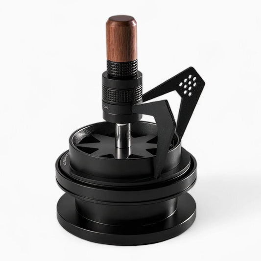 Gear Rotation WDT Tool – Espresso Distribution & Dosing Funnel 2-in-1