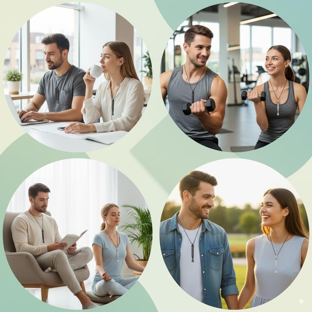 Quit Smoking Necklace – Breathing Aid & Stress Relief Pendant