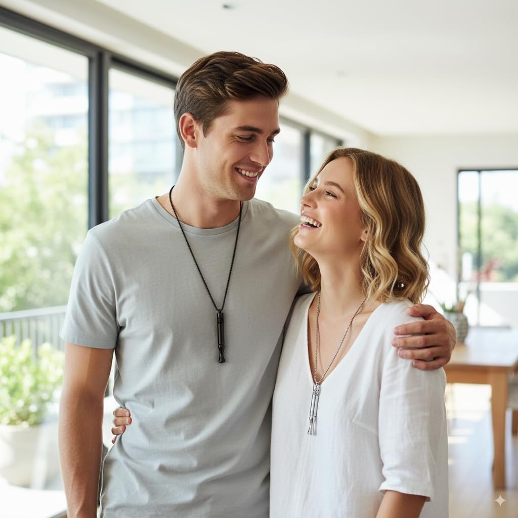 Quit Smoking Necklace – Breathing Aid & Stress Relief Pendant