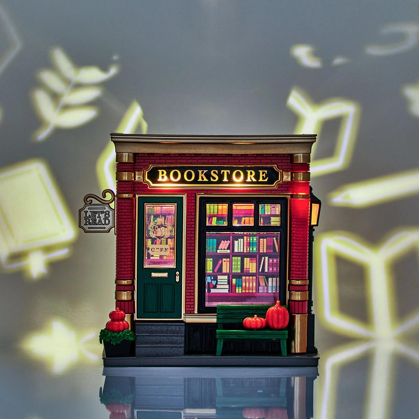 Autumn Bookstore Projector – Light & Fragrance in One