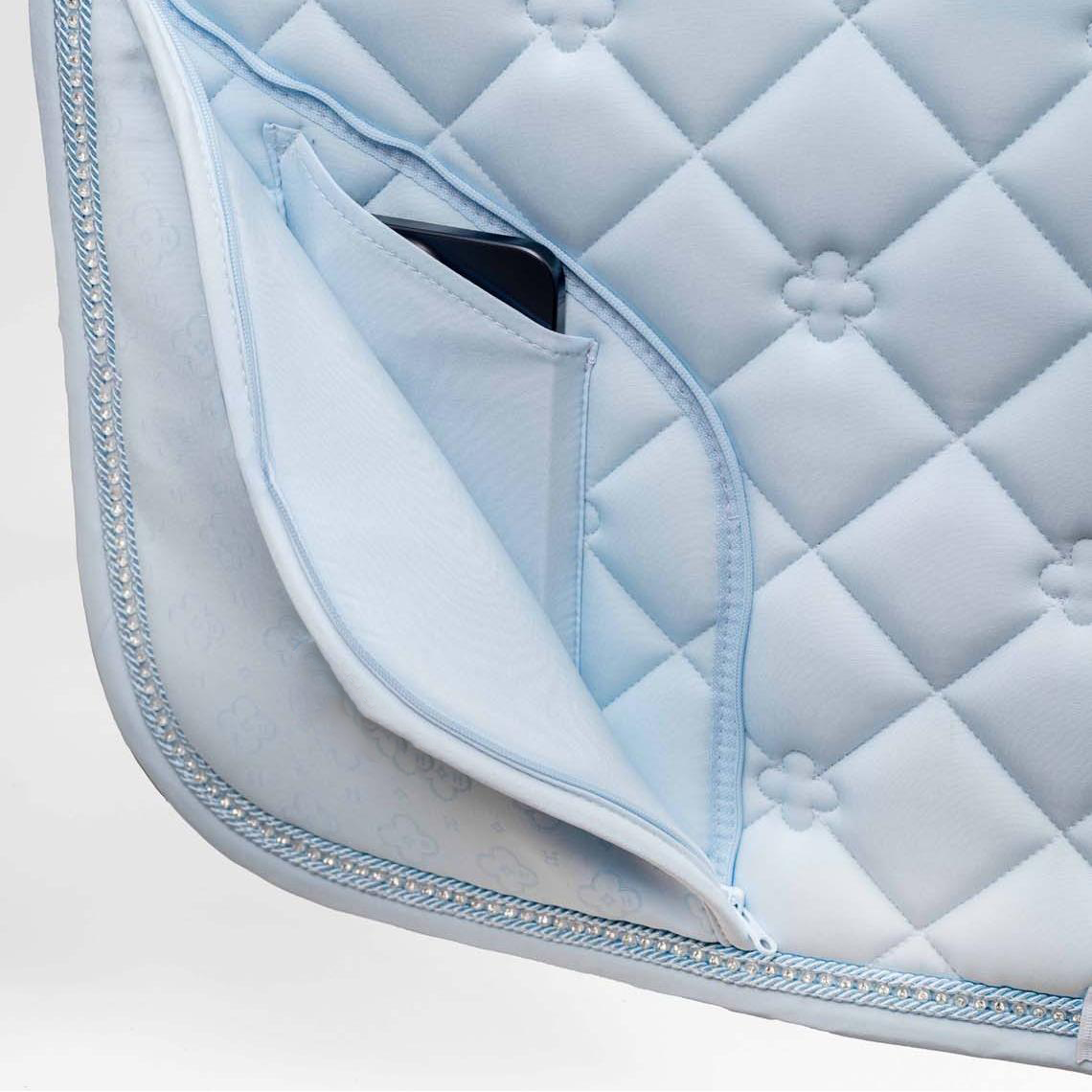 Baby Blue Saddle Pad with Pockets