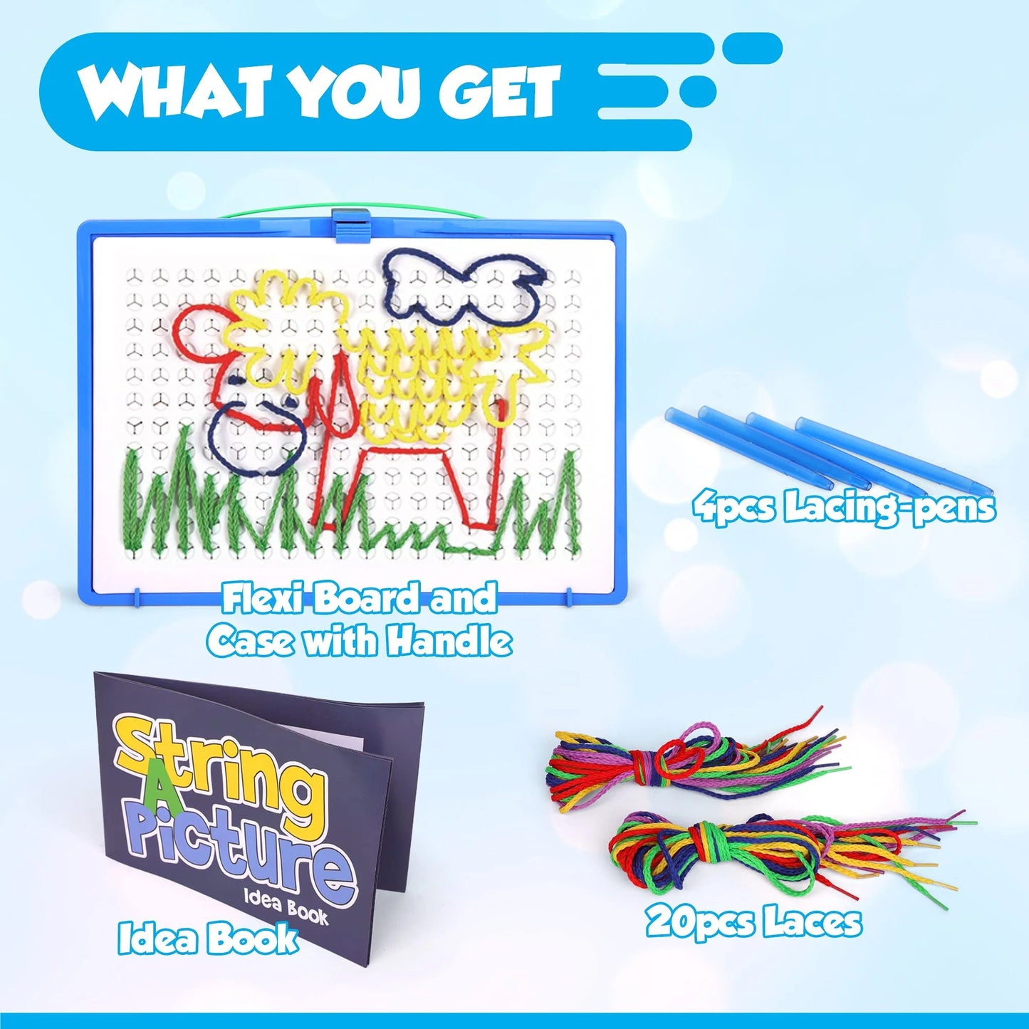 String A Picture Lacing Art Toy – Fun & Educational Fine Motor Skill Activity for Kids