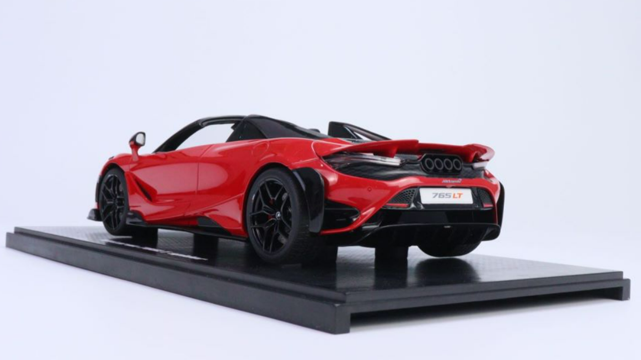 1/18 McLaren 765LT Spider Resin Model Car – Detailed 2021 Red Edition