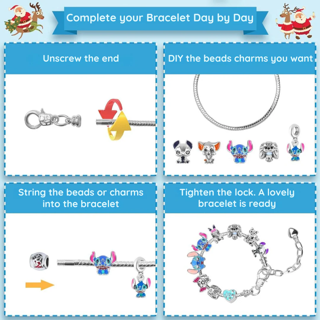 Advent Calendar – Jewelry Bracelet with Daily Charms