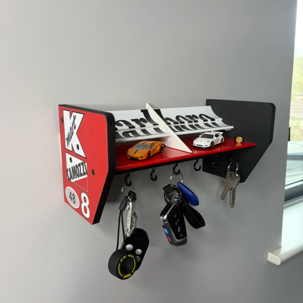F1 Wall Key Holder – Stylish Racing-Inspired Design with Easy Installation