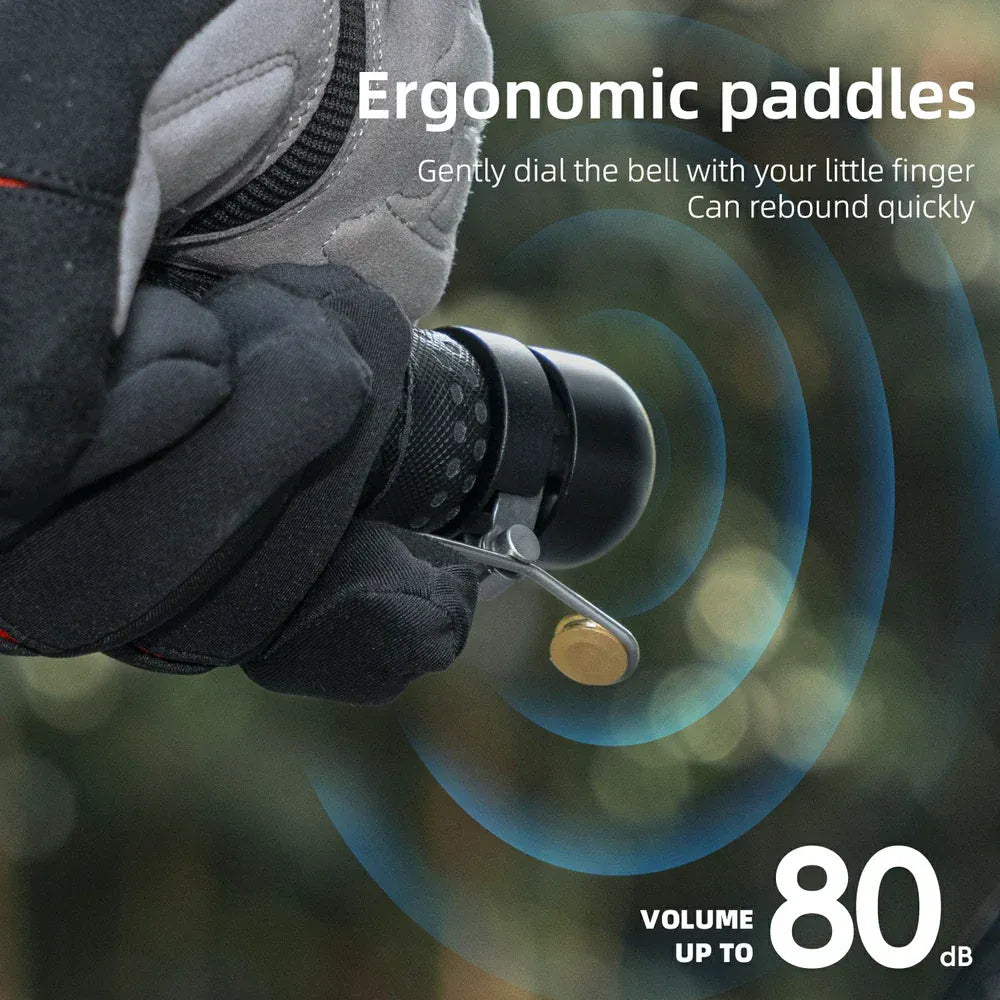 Bar-End Road Bike Bell – Compact, Loud & Safe Design